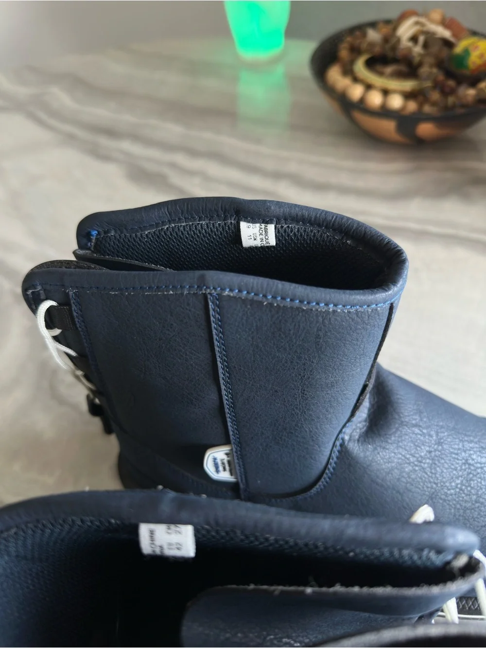 Suicoke QC-ANWP Waterproof Navy Blue Ankle Boots